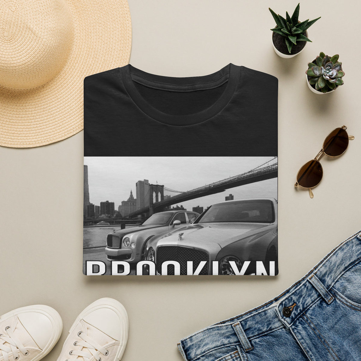 Brooklyn-Bentley-Brooklyn Bridge-NY-T-Shirt