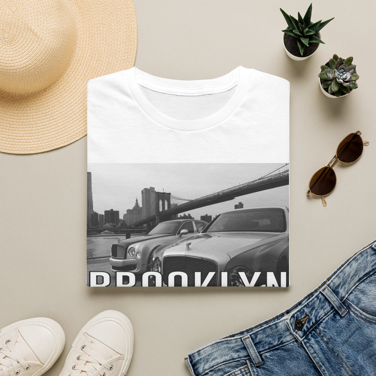 Brooklyn-Bentley-Brooklyn Bridge-NY-T-Shirt