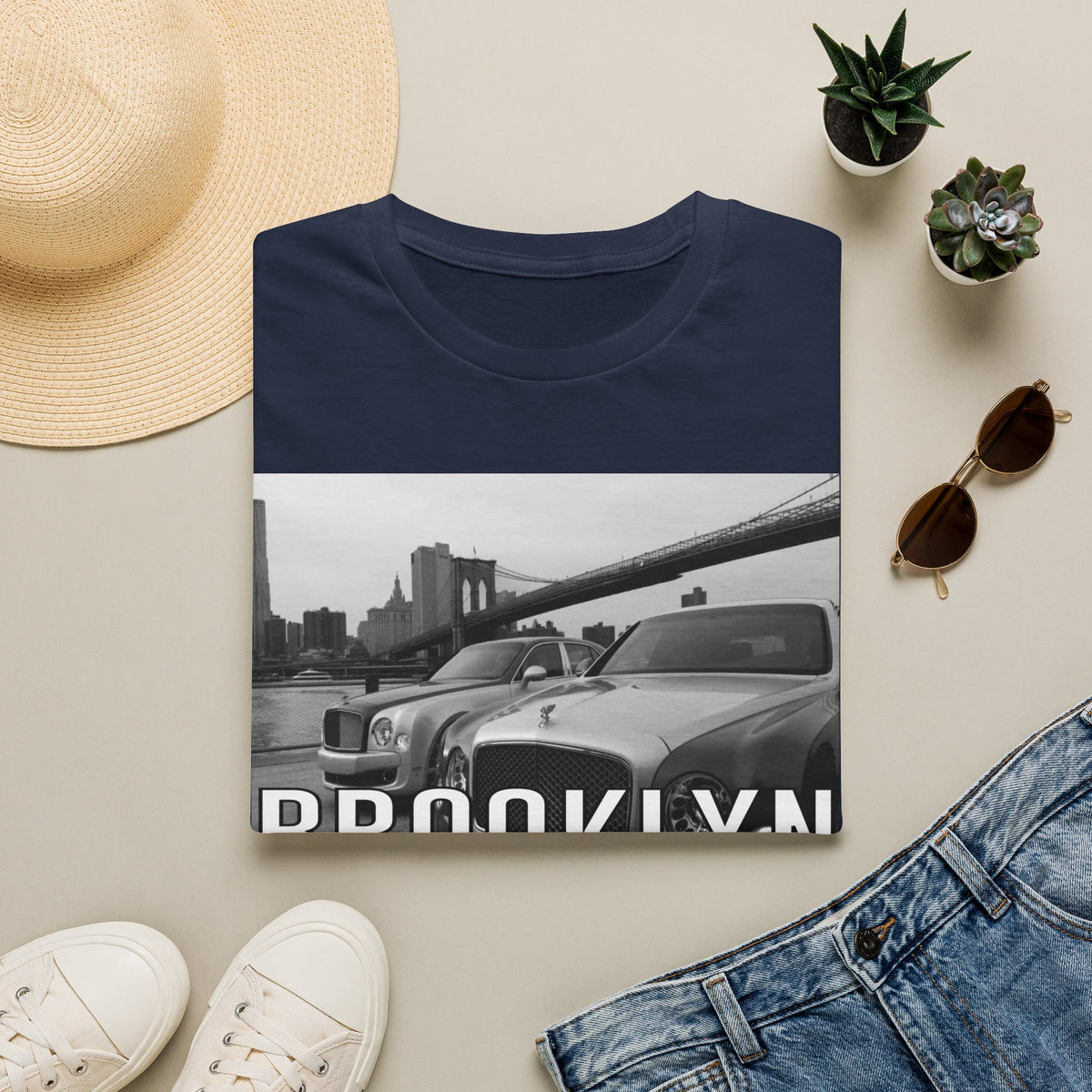 Brooklyn-Bentley-Brooklyn Bridge-NY-T-Shirt