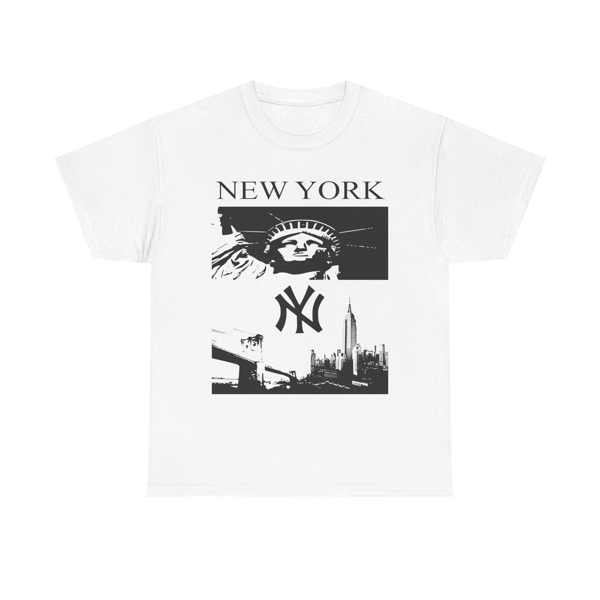 Statue of Liberty & NYC Skyline - T Shirt