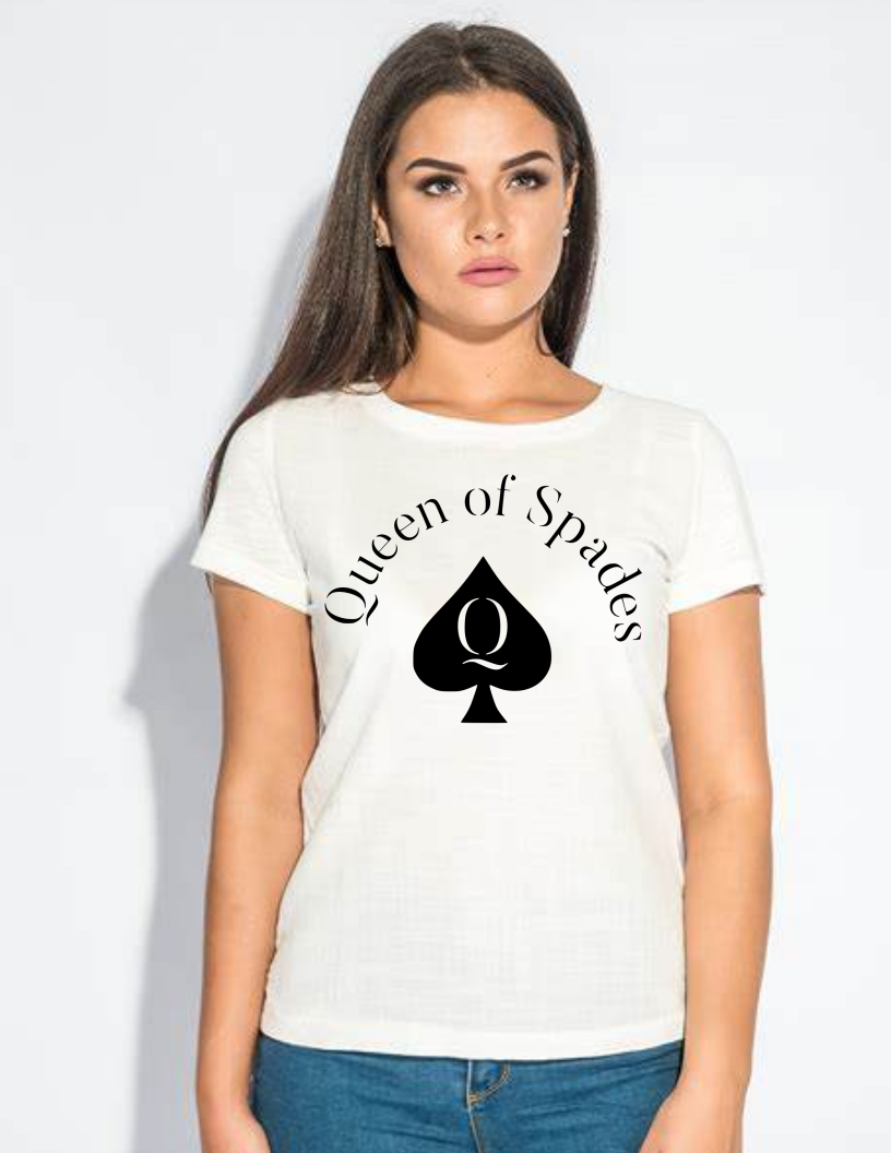 Queen of Spades - Adult - T Shirt - XXX - X Rated (Crew)