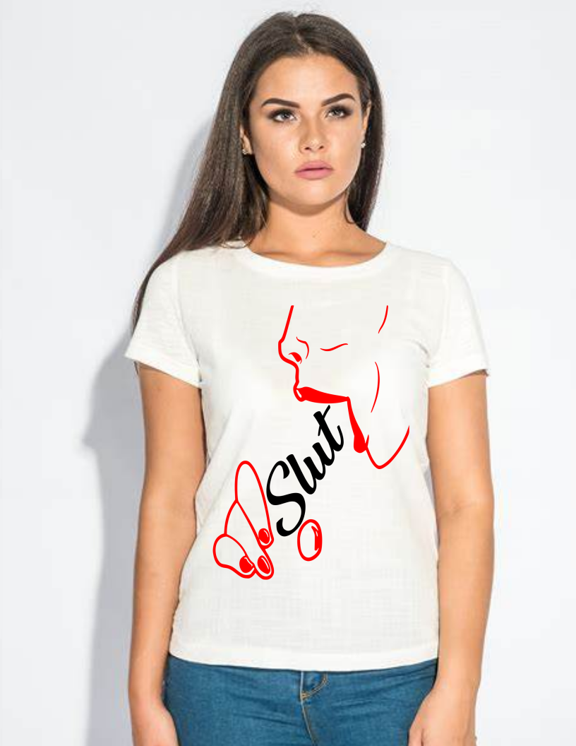 Slut Sucking - Adult - XXX - X Rated - T Shirt (Crew)