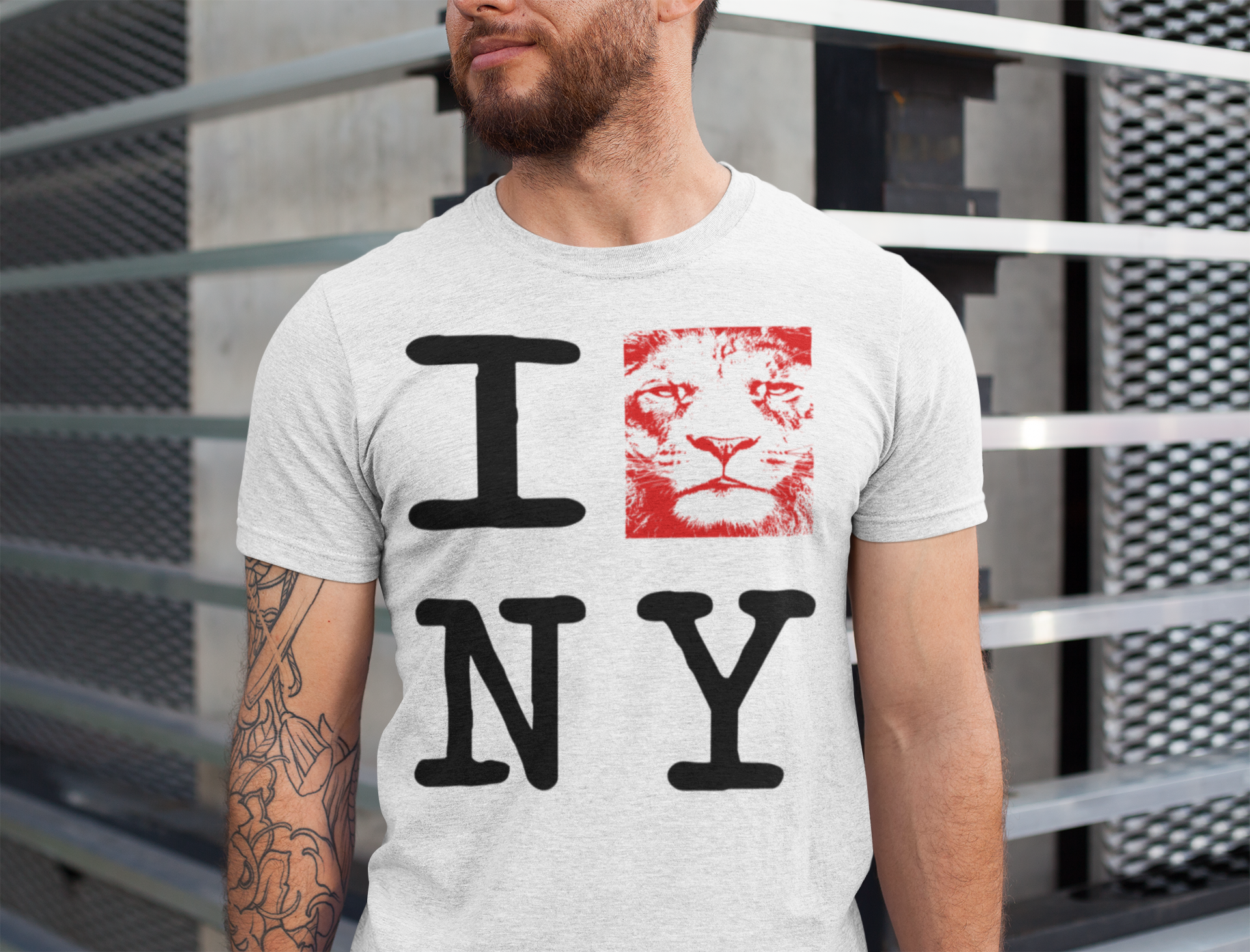 I Love New York - Lion Head - T Shirt